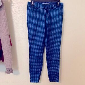 Old navy Blue and Black Houndstooth pixie petite Pants